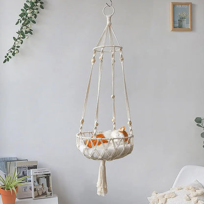 Pet Woven Hanging Basket