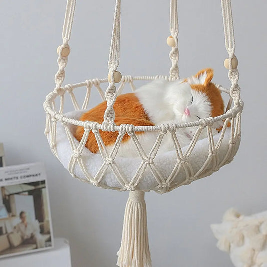 Pet Woven Hanging Basket