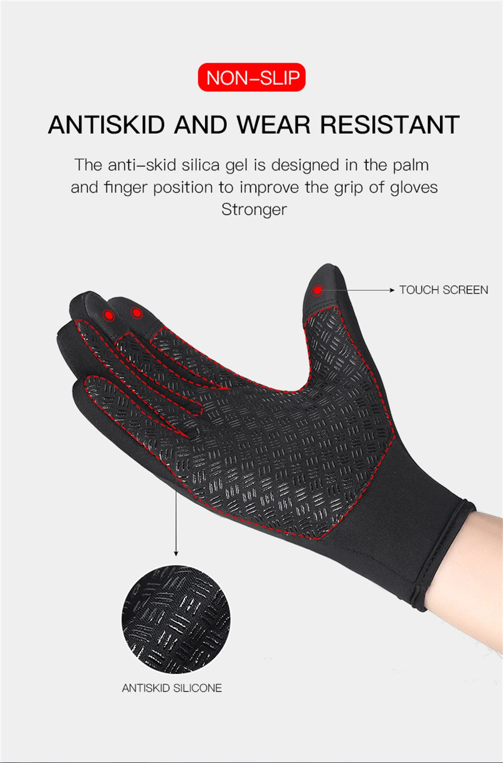 Waterproof Winter Gloves Non-slip
