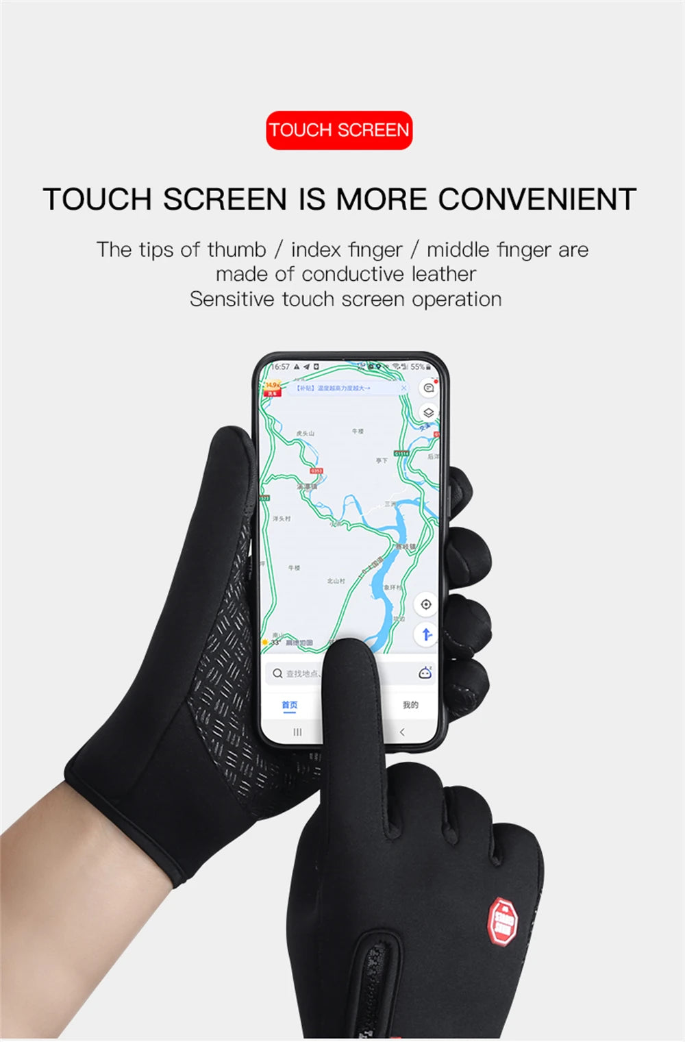 Waterproof Winter Gloves Sensitive Touch Screen  Operation