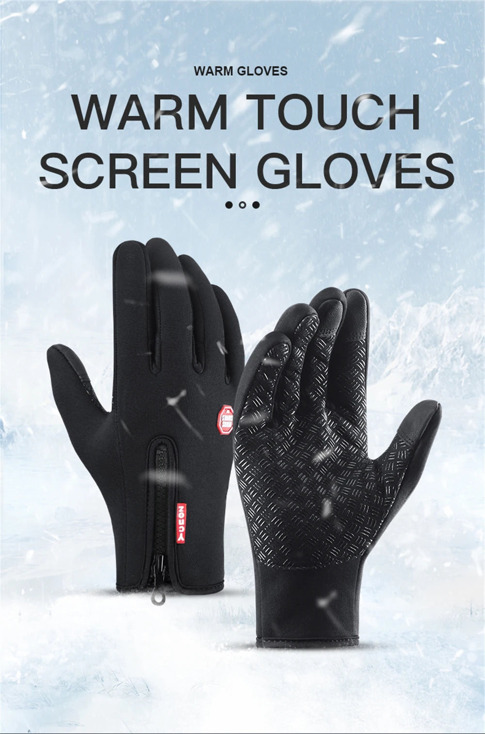 Waterproof Winter Gloves warm touch