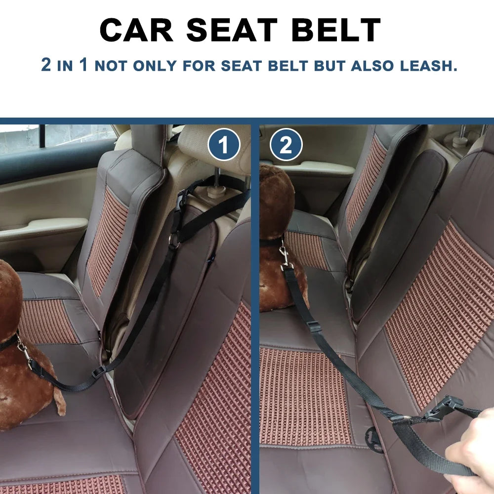 Two-in-one Pet Car Seat Belt