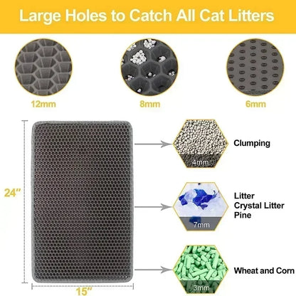 Double-layer Cat Litter Mat
