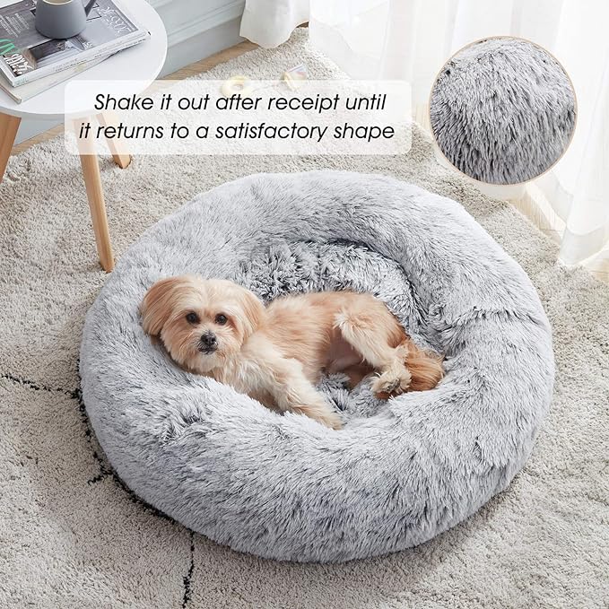Plush Round Pet Bed