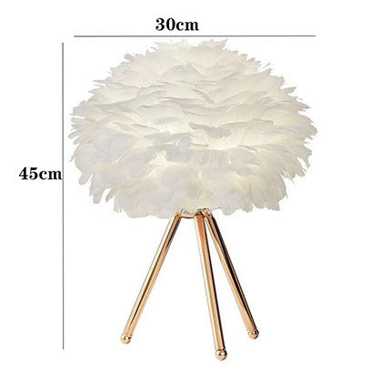 Nordic Feather Table Lamp